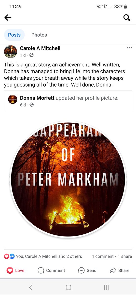 Great feedback for my debut novel The Disappearance of Peter Markham. Eeek. Feels much more real now. 🥰