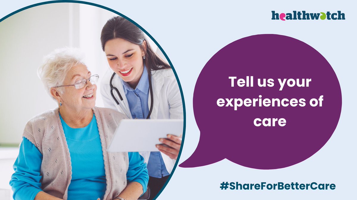 Sharing your healthcare experiences can make a massive difference to NHS staff. Whether it’s good or bad, big or small, we welcome your feedback to help improve services in your community. #ShareForBetterCare by completing our online form: healthwatchherefordshire.co.uk/share-your-vie…