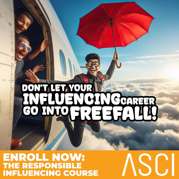 Your influencing career needs a safety-net. Take the ASCI Responsible Influencing Course now and avoid any crash landings. Click here to enroll now: bit.ly/ASCIAcademy #TravelInfluencer #ASCI #InfluencersGuide #Advertizing #responsibleinfluencing #InfluencerMarketing