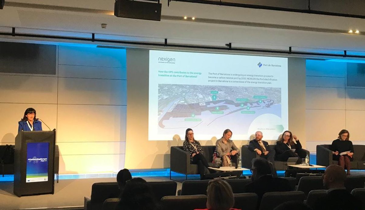 📢 Parlem d'electrificació a les jornades #ConnectingEurope Days⚡🔌

🗣️Ana Arévalo, head of Shorepower Department, ha parlat de l'experiència del #Port en el desenvolupament del pla d'electrificació #Nexigen i de com fer front a tots els reptes que suposa el seu desenvolupament.