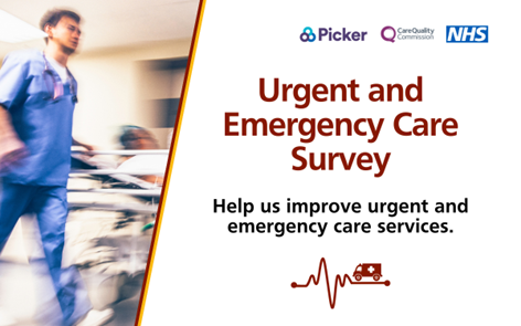 Recently used NHS Urgent and Emergency Care Services? 

Lookout for the #UrgentandEmergencyCareSurvey arriving in the post soon. Your valuable feedback will help us improve the quality of our care and people’s experience.