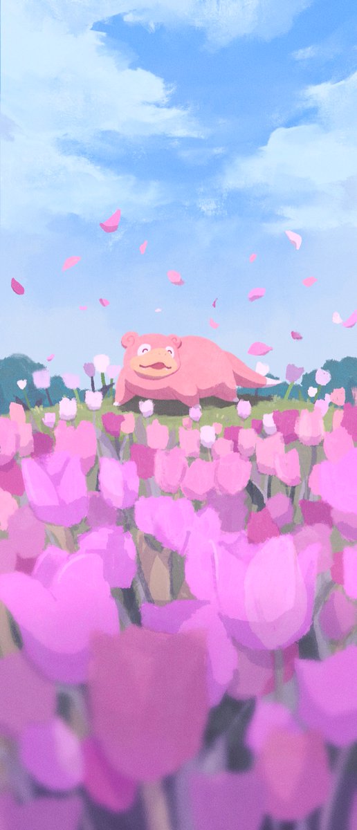 hmtmss_rabbit's tweet photo. チューリップ畑な春ヤドン🌷
縦長にしてるのでお好きな位置で壁紙にどうぞ☁️
ホームボタン無しは下寄り、有りは上寄りがおすすめです🌸

#まいにちヤドン #EverydaySlowpoke https://t.co/lb0cVXHz1B