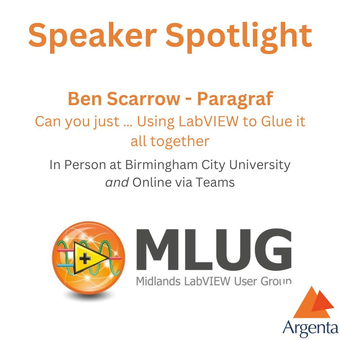Ben Scarrow from @Paragraf_Gr joins us on 17 April with 'Can you just … Using LabVIEW to Glue it all together'. We're sure this will resonate with many & we're looking forward to Ben's experience building in-house #test equipment for Hall Effect Sensors. buff.ly/4c9negC