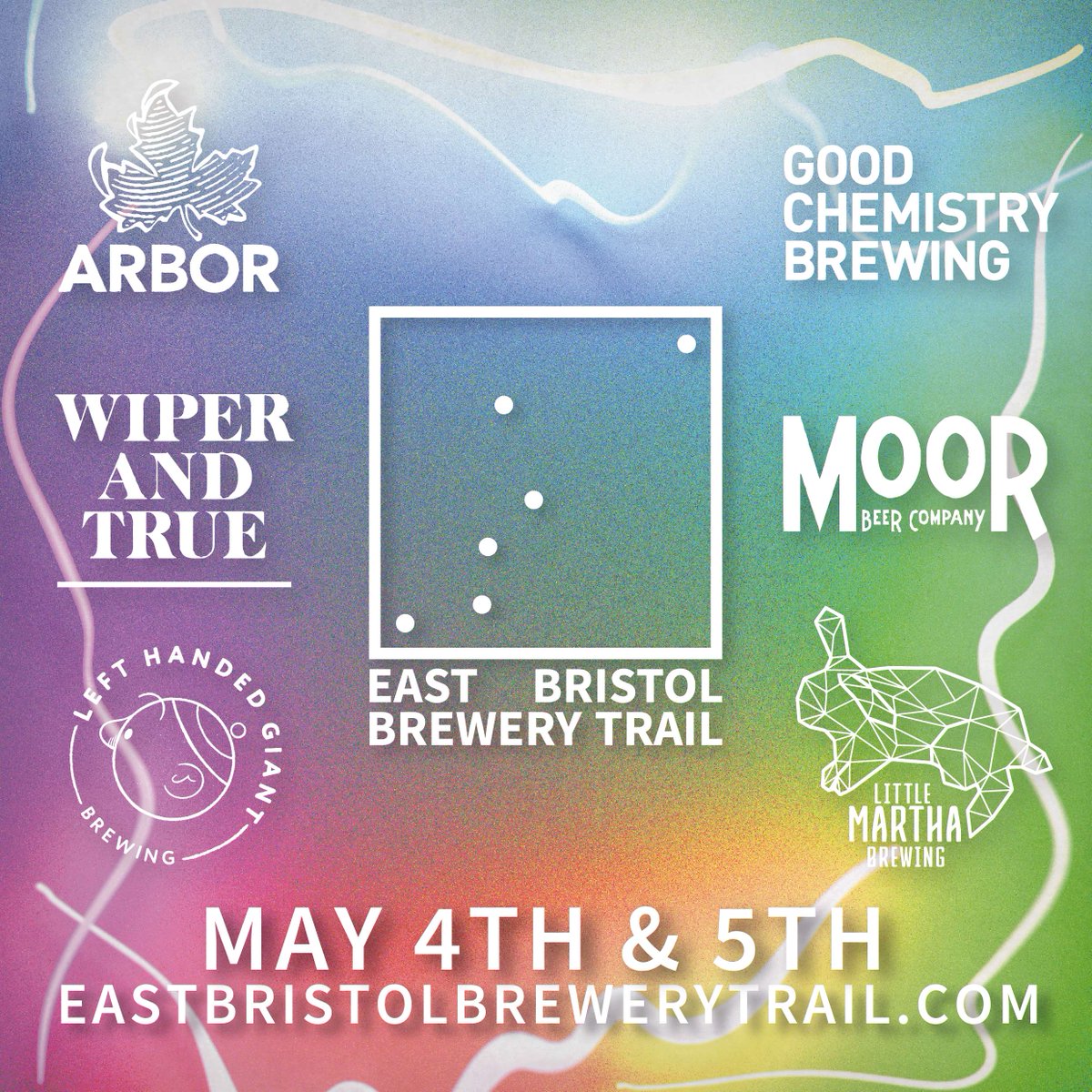 ONE MONTH TO GO 🍺 EAST BRISTOL BREWERY TRAIL Its time to get plotting your route. The East Bristol Brewery trail is only one month away. Visit @ArborAles, @GoodChemBrew, @DrinkMoorBeer, @LilMarthaBrew, @LHGBrewingCo along the way… and @WiperandTrueTap of course.