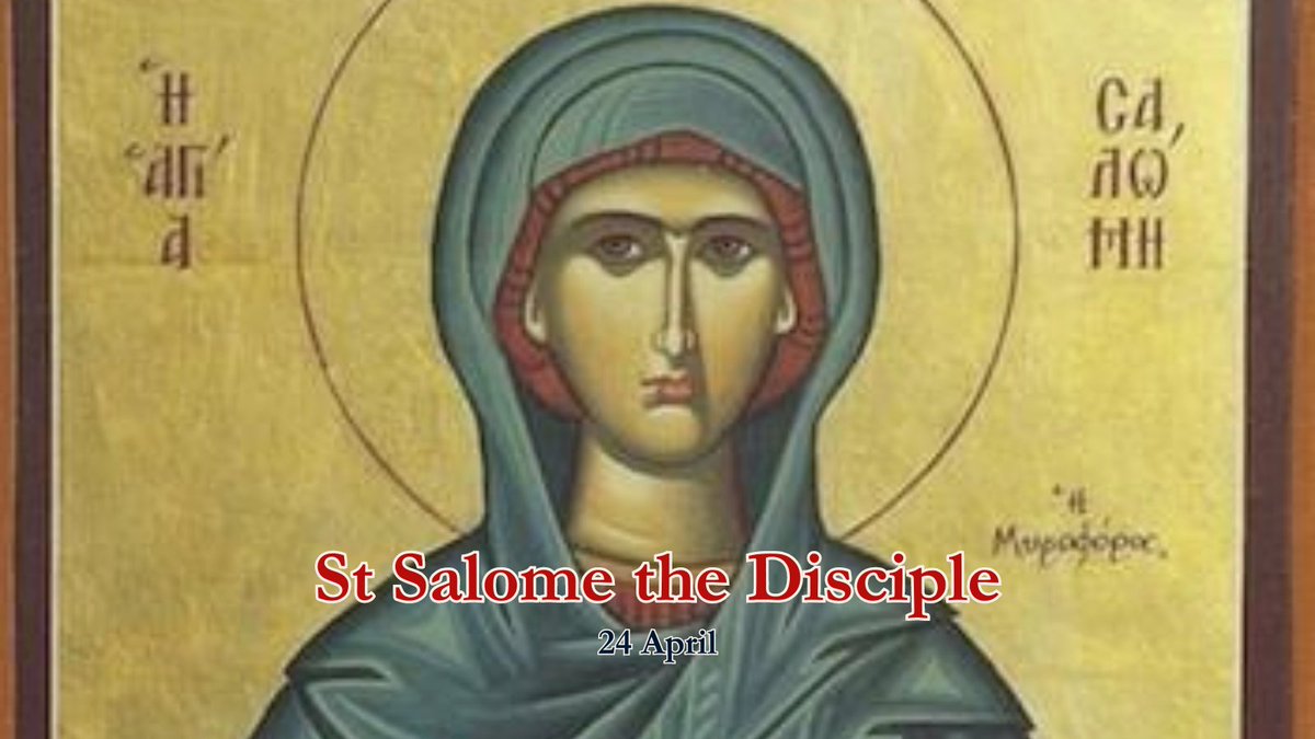Today is also the feast of St Salome the Disciple!

#christianity #catholicism #salesians #faith #religion #easter #prayers #prayforus