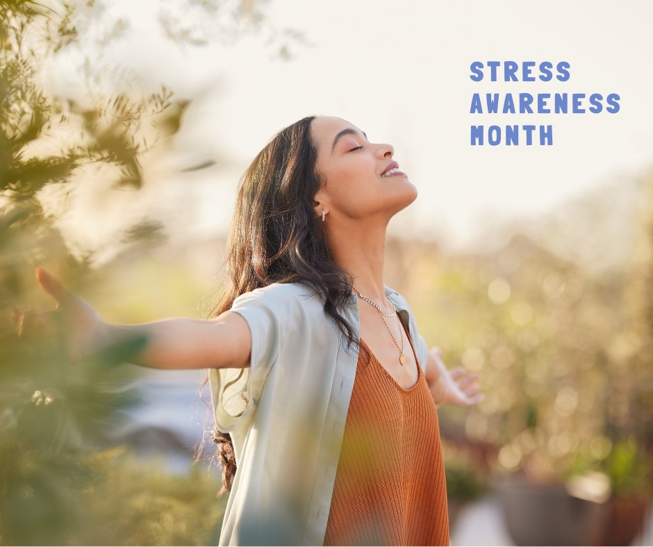 April is #StressAwarenessMonth 💙 Small actions towards self-care and stress reduction can have a big impact on your mental health. This April, by making meaningful and manageable adjustments to your daily routine, you can make a significant difference over time. 👇