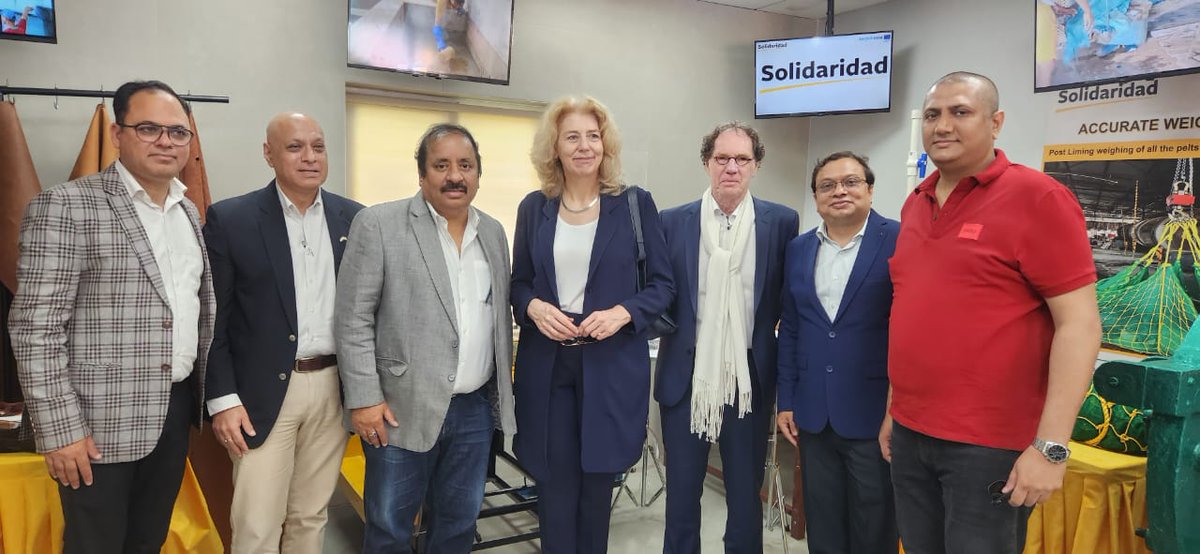 @marisagerards, the Ambassador of the Kingdom of the Netherlands to India, Nepal, and Bhutan, toured the European Union-@switchasia project locations in the Kolkata Leather Cluster on 3 April 2024, as part of her visit to West Bengal.