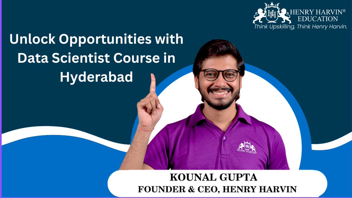 Mayankk77551427's tweet image. Unlock Opportunities with Data Scientist Course in Hyderabad
Looking to become a data scientist? Explore the best data scientist course in Hyderabad for comprehensive training. Enroll now to kickstart your career!
bityl.co/OtDe
#DataScientistCourse #Hyderabad