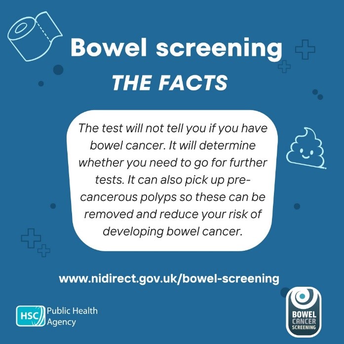 Bowel cancer is one of the most common types of cancer for both men and women in Northern Ireland. It is more common in older people, especially men. For more info on bowel cancer and screening, visit nidirect.gov.uk/bowel-screening #BowelCancerAwarenessMonth