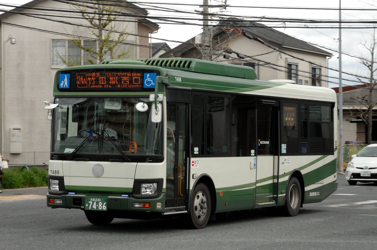 京都京阪バス 24A系統と26系統 4月1日より京阪バスから移管された路線