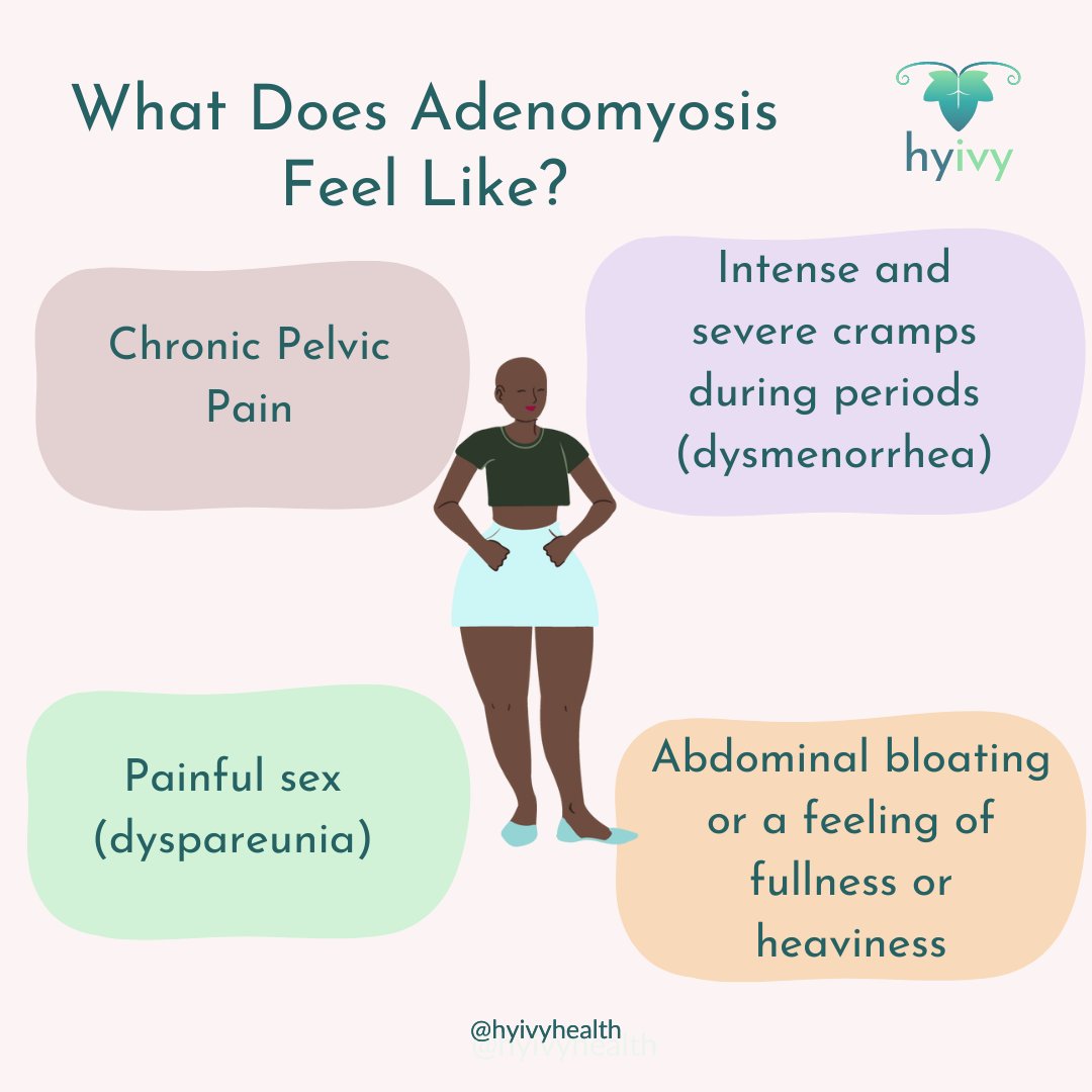 We’re spotlighting #AdenomyosisAwarenessMonth this April, for more resources learn from our friends at @Endofound. ____ #HyivyHealth #pelvicfloor #FemTech #endometriosis #pelvicpain #chronicpain #pelvichealth #pelvicfloorpt #painfulsex #pelvicfloordysfunction #menstruation