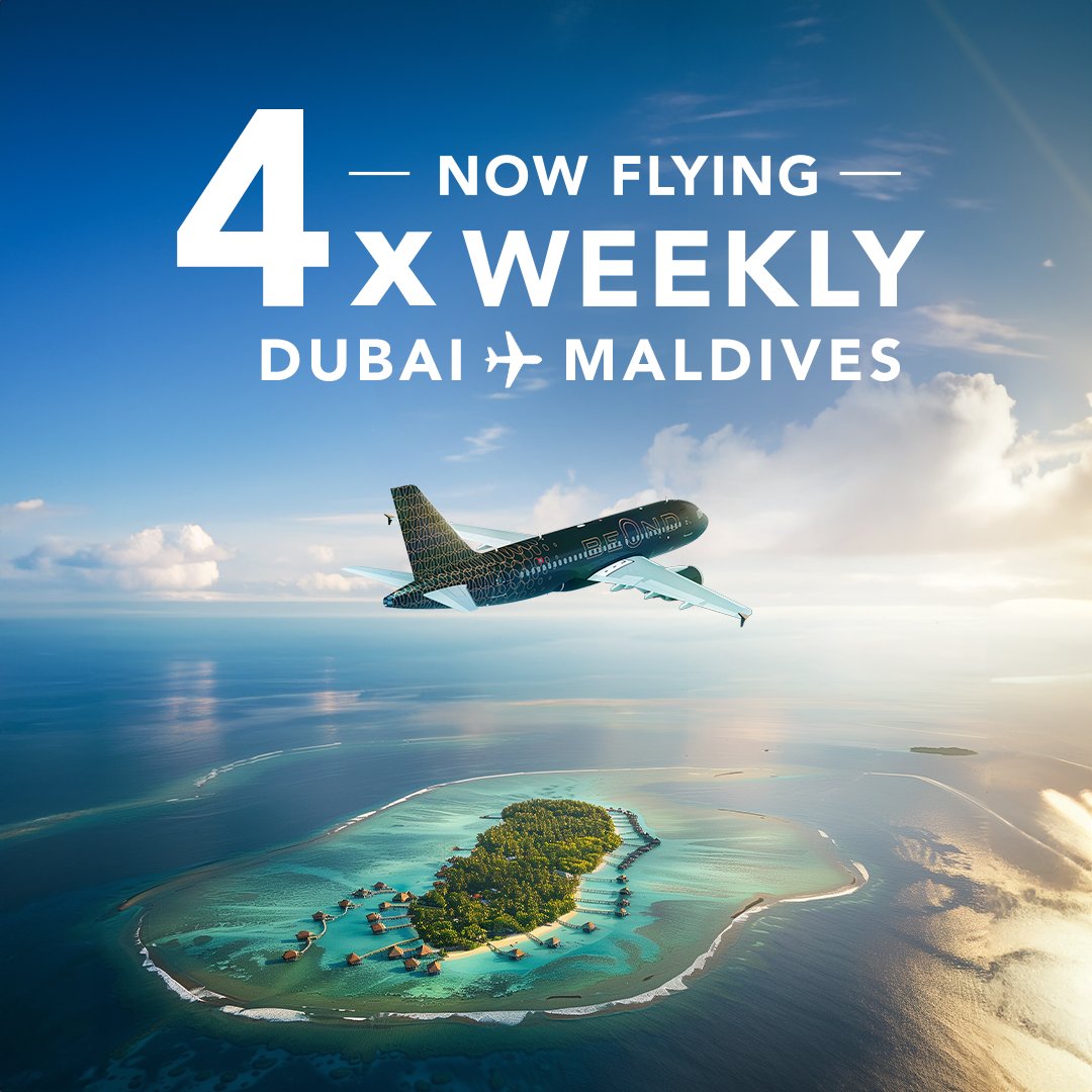 Announcing additional flights connecting Dubai to the Maldives 📣 Fly in business class style and comfort four times per week on our Dubai-Male and Male-Dubai routes. More flights, more fun in the sun ☀️ #flybeond #flyabove #experiencebeond #beondluxurytravel #Dubai