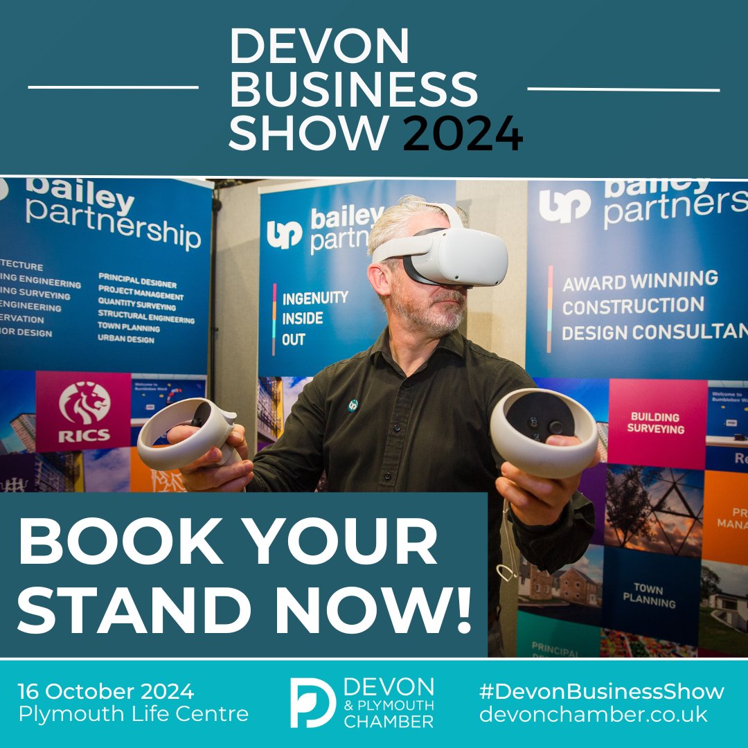 More than 30 stands already reserved for this year's Devon Business Show! 🔥 To book yours, simply... 1️⃣ Visit our website bit.ly/3TyqCKA 2️⃣ Browse our interactive map and click your chosen stand 3️⃣ Follow the link and fill in our booking form #DevonBizShow