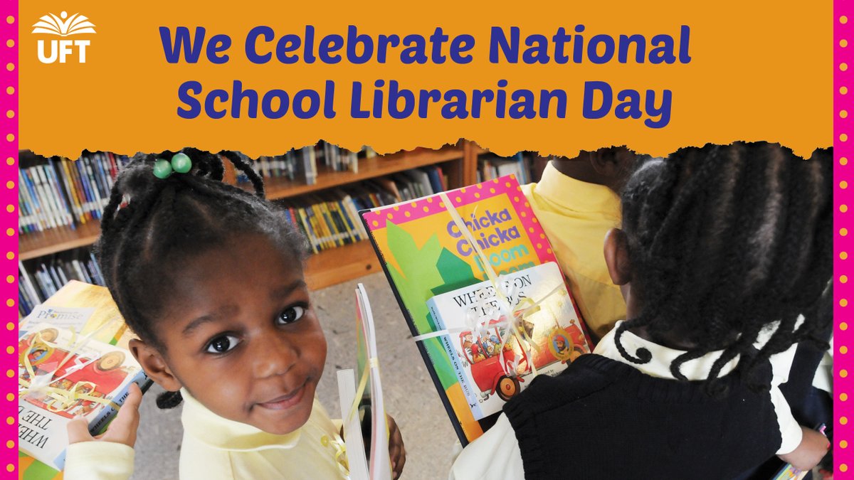 Happy #NationalSchoolLibrarianDay! 📚 Read about the importance of school libraries here: uft.org/news/teaching/…