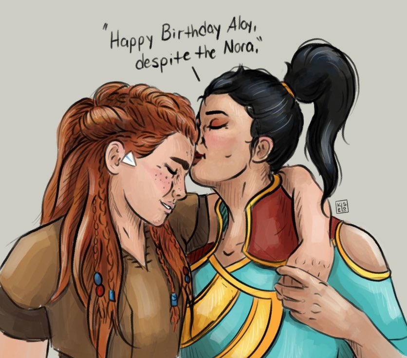 Quick birthday smooches #HawkandThrush