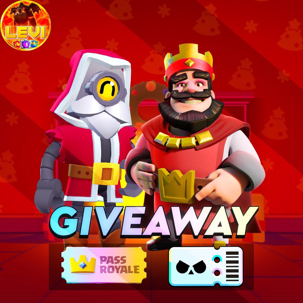 🎁 ×5 Pass Giveaway 🎁

🏅 ×3 Diamond Pass
🏅 ×2 Brawl Pass Plus

Rules :

⭐️ Retweet 
⭐️ Follow <a href="/FFlevi_/">Levi</a> 
⭐️ Follow <a href="/cnicroute49/">Conner Nicol 🇺🇸 🇦🇷</a> 
⭐️ Tag Two Friends 👥️

Good Luck 🍀  Winners Will Be Chosen In 1 Week ⏰️ #BrawlStars #ClashRoyale