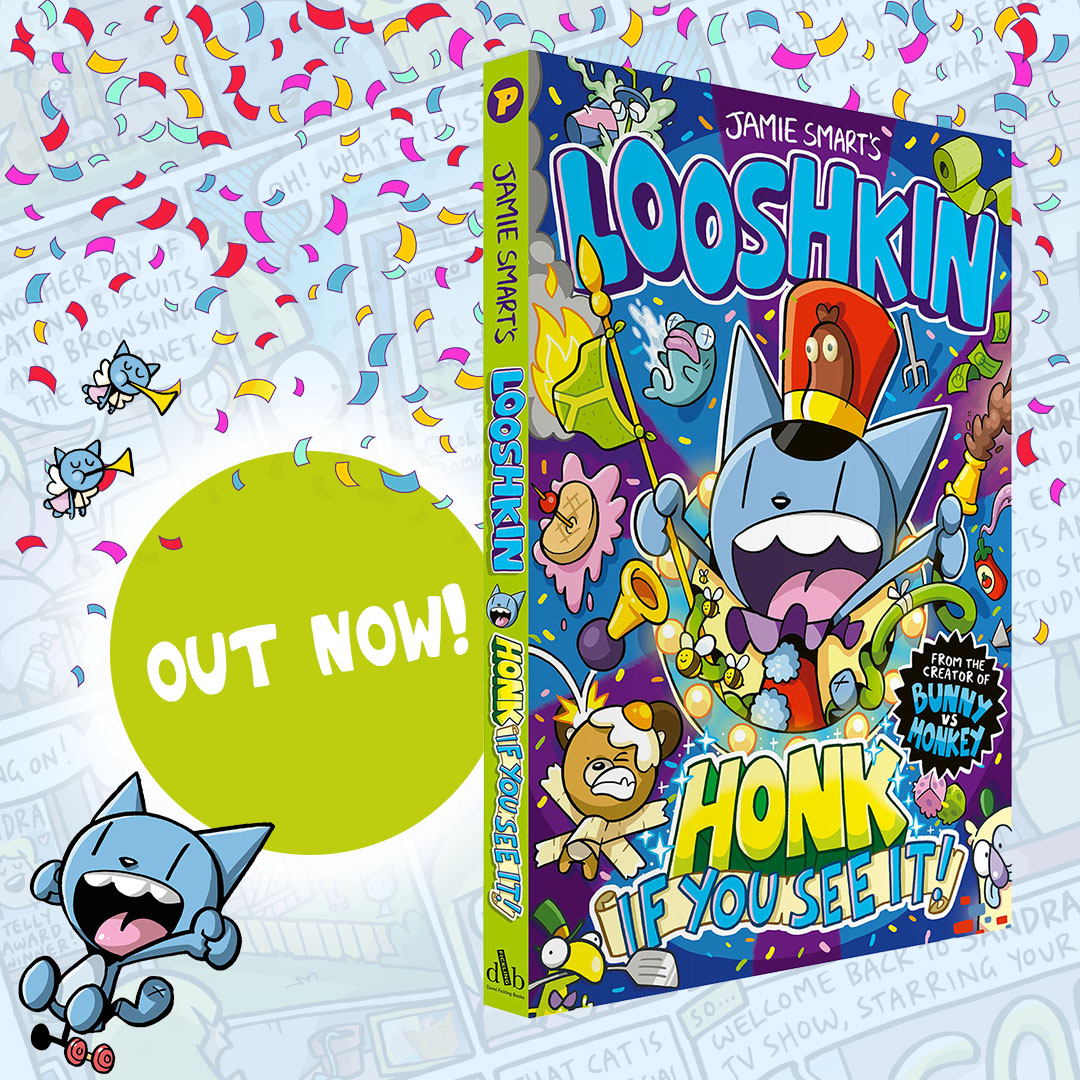 LOOSHKIN: HONK IF YOU SEE IT! is out today! 🎉🎉🎉 Check out the brand-new comic book in the Looshkin series by @jamiesmart! 🛍️thephoenixcomic.shop/collections/lo…