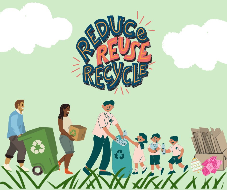 greener_kent's tweet photo. 🌼🌱 Easter weekend might be over, but the recycling party continues! ♻️
Did you know you can recycle many Easter essentials? 🌟
If it's clean, you can even recycle foil at your local household waste recycling centre! 🍫
#LetsGetItSorted #Spring #KentRecycles https://t.co/o3UURHuddm