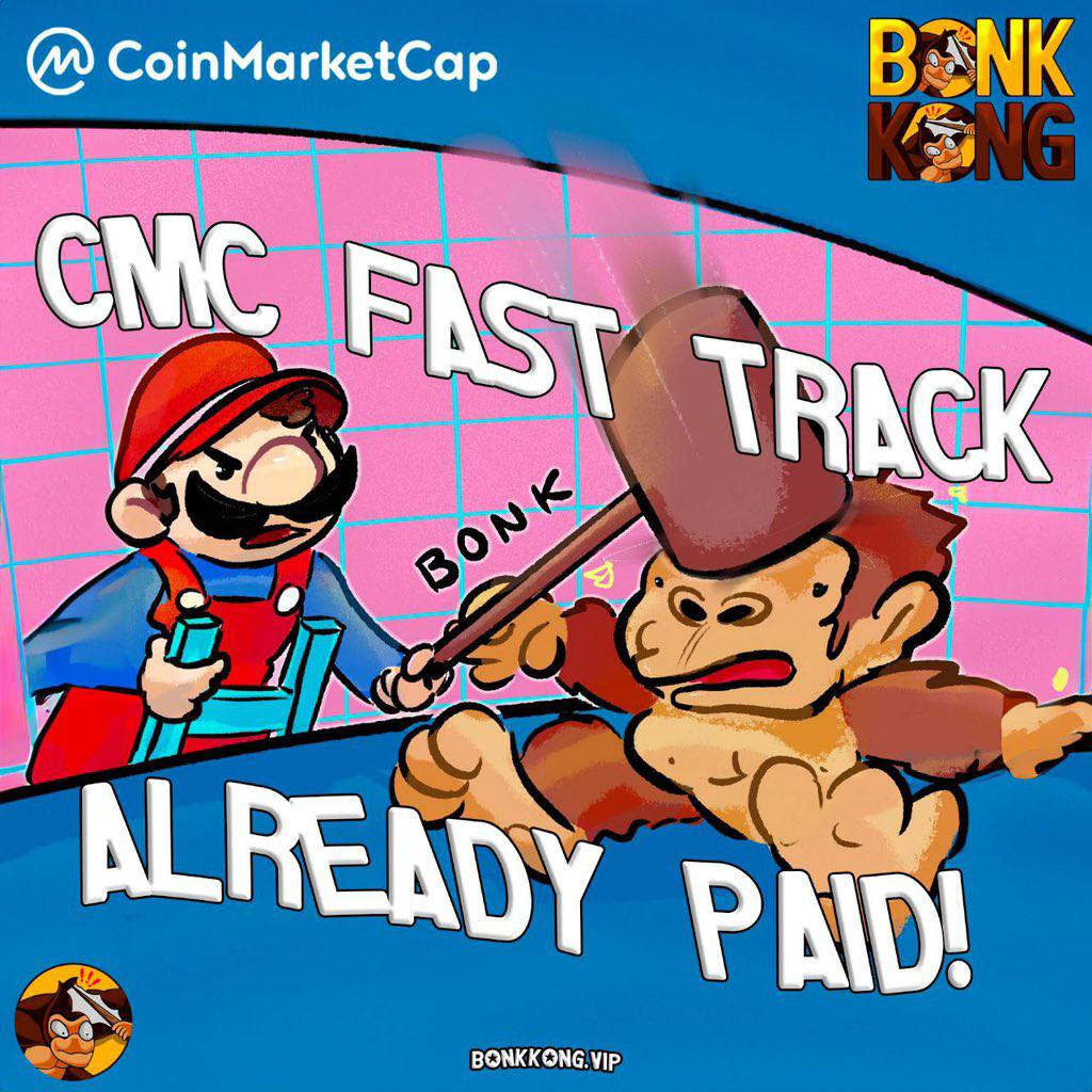 🎯 BONK KONG 🔶 Ⓜ️OFFICIAL WE ARE LISTEDⓂ️ Ⓜ️🔺🔺coinmarketcap.com/currencies/bon… ✅PRESALE: pinksale.finance/launchpad/0xc3… @TheBonkKong 🦎 CGG Fast-Track ✅ Renounced contract launch 🔴 No team tokens 👑 Alpha Team 🎮 Marketplace NFT 🖥 Massive YouTube Marketing 💬 Twitter Trending ✅…