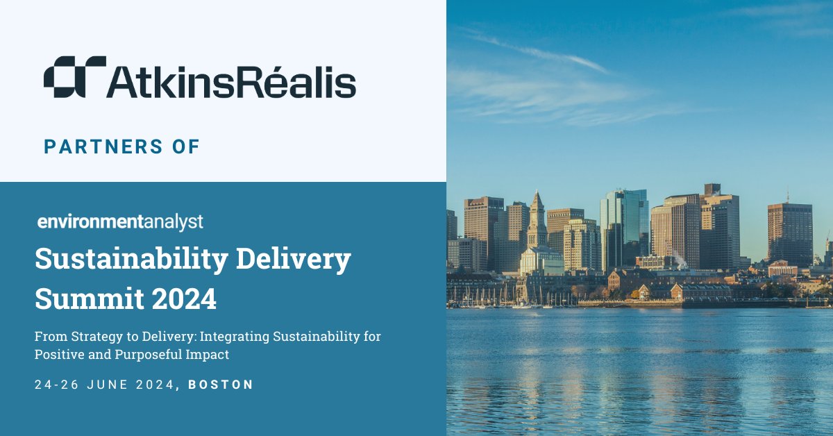 Environment Analyst Global (@eanalystglobal) on Twitter photo We’re excited to announce <a href="/atkinsrealis/">AtkinsRéalis</a> are partners of the 2024 Sustainability Delivery Summit!
Join us in Boston MA on 24-26 June and hear <a href="/atkinsrealis/">AtkinsRéalis</a> share their expertise.
Learn more: …siness-summit.environment-analyst.com
#SustainabilityDeliverySummit We’re excited to announce <a href="/atkinsrealis/">AtkinsRéalis</a> are partners of the 2024 Sustainability Delivery Summit!
Join us in Boston MA on 24-26 June and hear <a href="/atkinsrealis/">AtkinsRéalis</a> share their expertise.
Learn more: …siness-summit.environment-analyst.com
#SustainabilityDeliverySummit