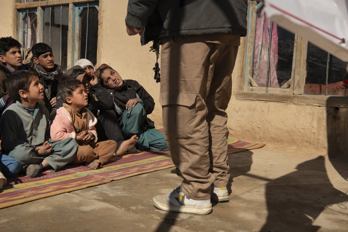 In 2023 alone, @DRC_ngo Afghanistan delivered Explosive Ordnance Risk Education (EORE) to 361,703 persons nationally. Afghanistan continues to have some of the highest rates of EO contamination globally, putting all people, especially children at risk #IMAD.