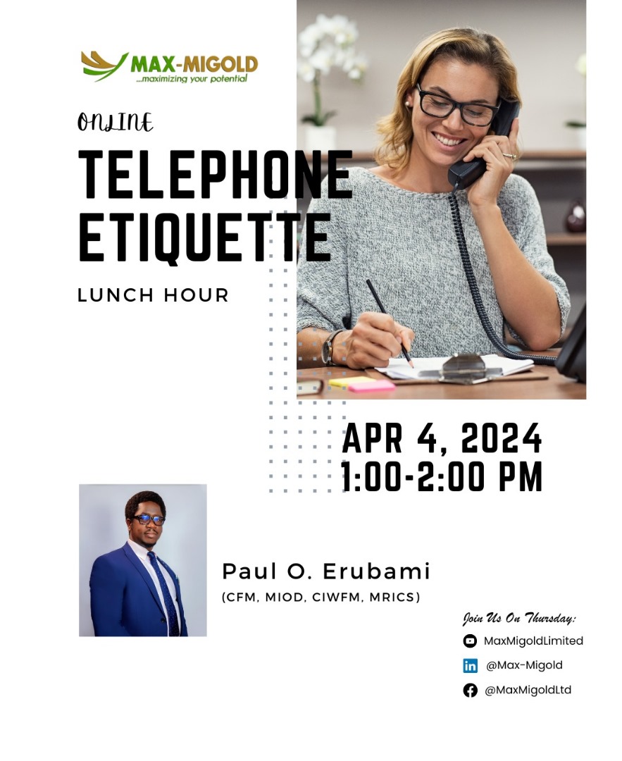 Telephone etiquette is important for businesses, as it can have a significant impact on customer satisfaction and sales. Join in the conversation..... Date: TODAY Time: 1pm - 2pm Zoom Link: us06web.zoom.us/j/86311626004 Meeting ID: 863 1162 6004 Passcode: 203447