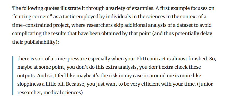 Questionable Research Practices as 'Academic Survival Strategies' link.springer.com/article/10.100… I've always said this. P-hacking doesn't just happen; it is a selfish but rational response to incentives