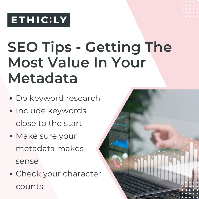 We've got more #SEOTips, only this time, we're focusing on metadata.

A well optimised metadata structure can help guide search engines in understanding and prioritising your content for better visibility.

Boost your online presence and drive website traffic with our tips below!