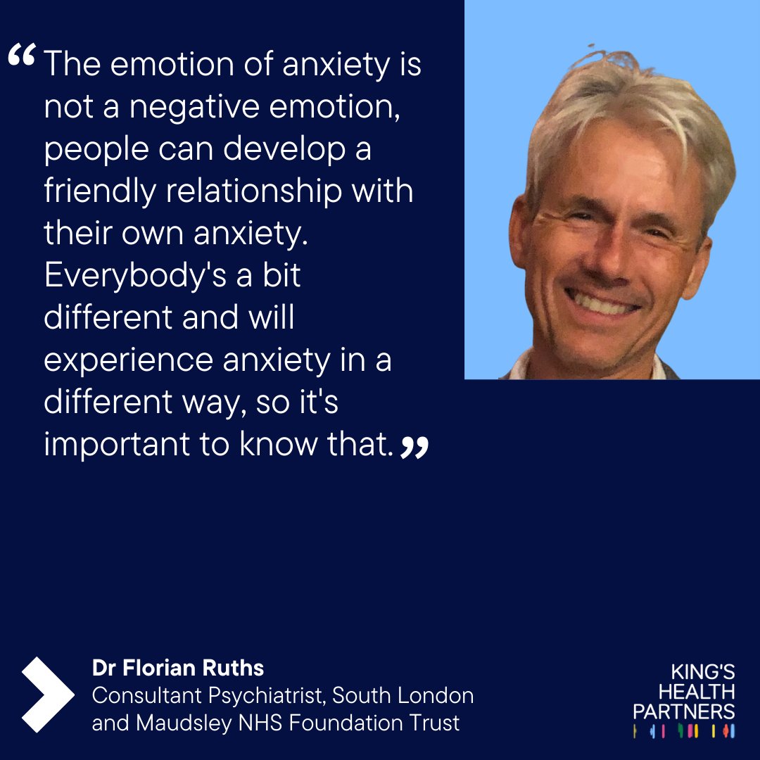 In the latest KHP News, Dr Florian Ruths, @MaudsleyNHS, discusses anxiety and the best ways to manage it. Dr Ruths, who has been a mindfulness teacher for the last 20 years, explains how anxiety can be embraced rather than feared. Full article ▶ bit.ly/3J7nHlS