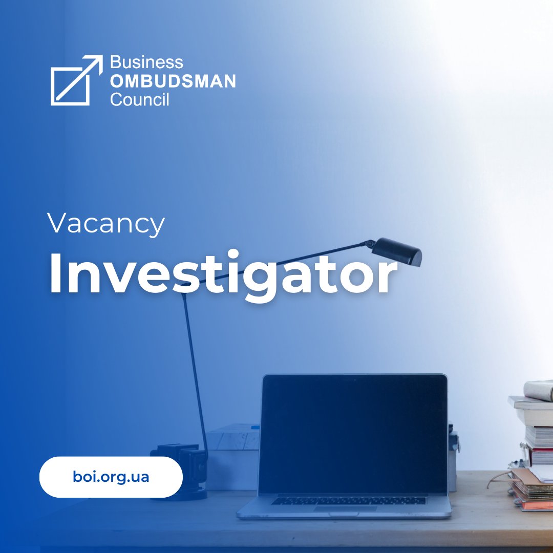 Do not miss the chance to become part of BOC💫🙌We are looking for an Investigator (Lawyer). Vacancy details: bit.ly/4amQbEc #Vacancy #Ukraine