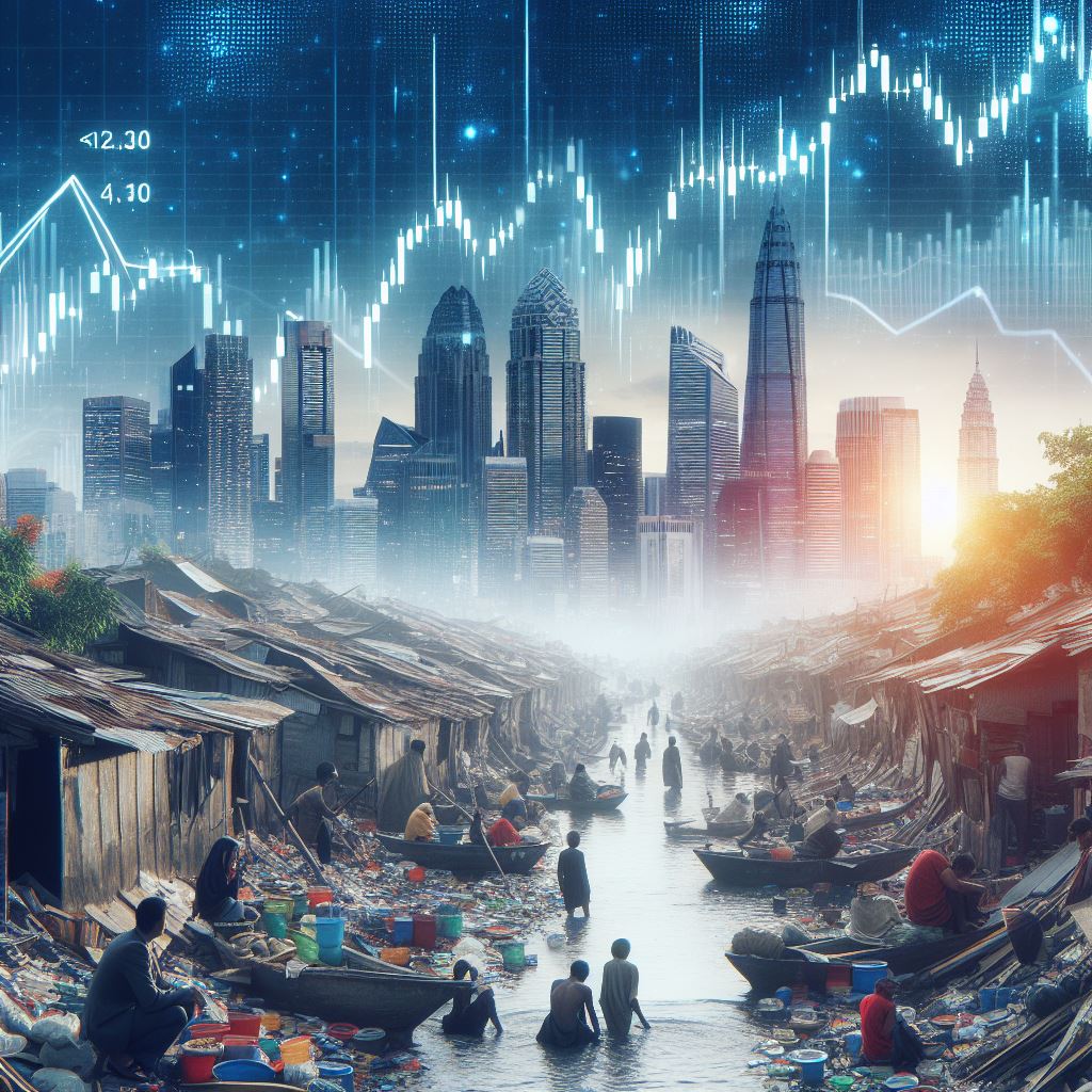Spoils of a booming economy all the wealth & money never #percolate down to the teeming millions - the toiling minions gravity doesn't hold as fortune trickles upward that's how society's structured - an elite scheme equity is always a dream #vss365 #WritingCommunity #WriteMap