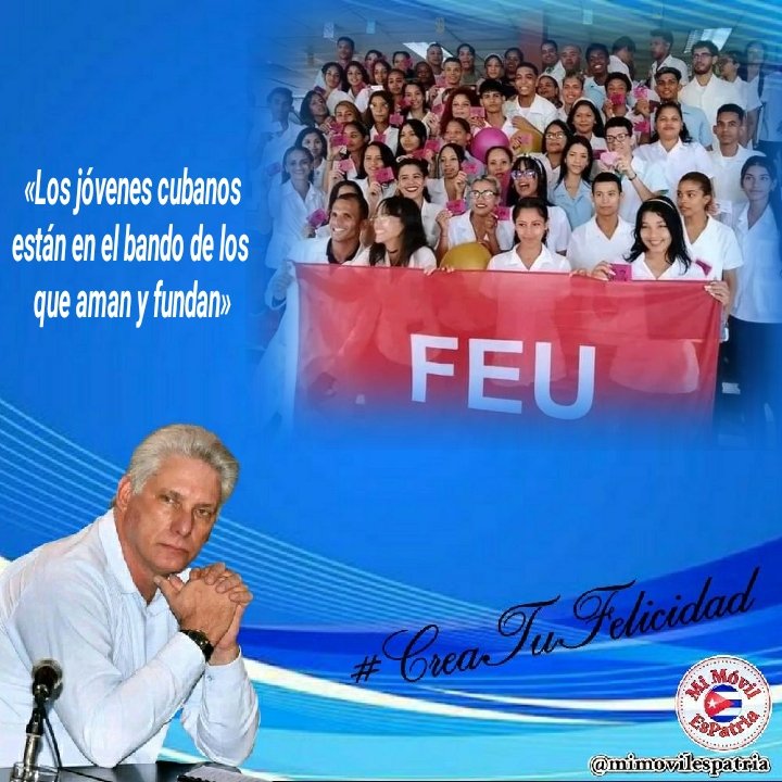 Aquí están #MujeresEnRevolución entre las que aman y fundan. Felicidades a la @OPJMCuba y la @UJCdeCuba en sus aniversarios #GenteQueSuma #CreaTuFelicidad