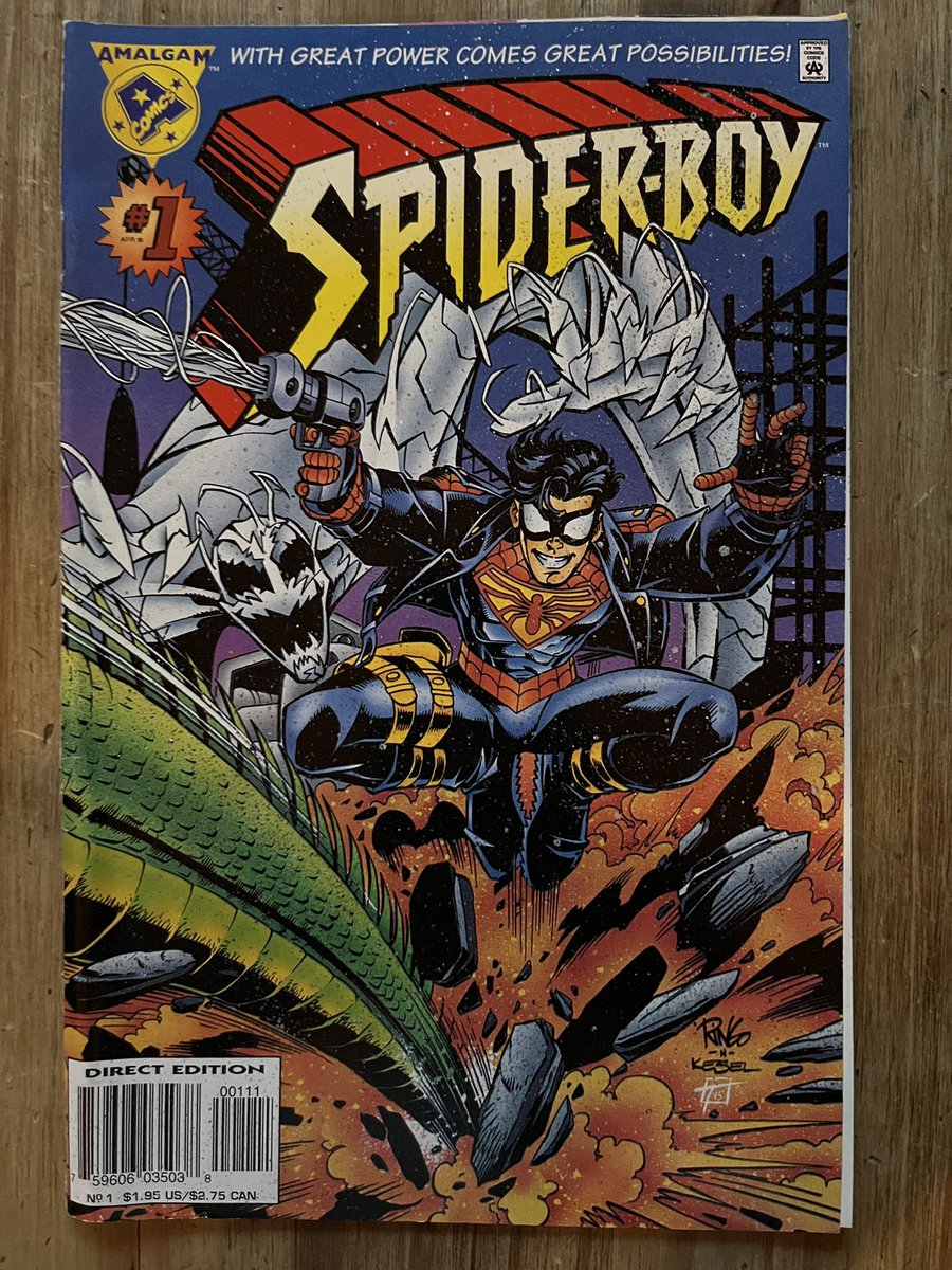 LetComic's tweet photo. Spider-Boy #1

An extremely fun and kinetic comic from the first Amalgam run!

#letssharecomics #longboxfromthepast https://t.co/ZixiLMhpVD