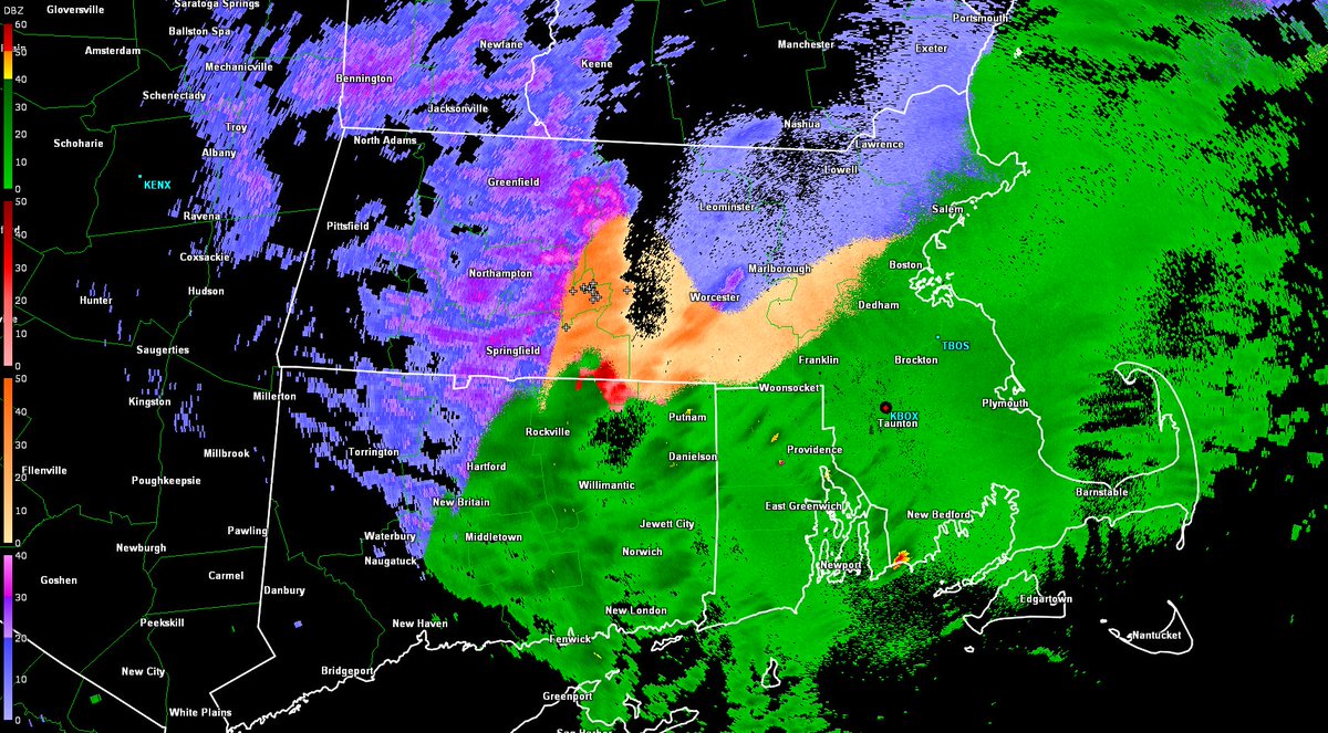 [715 AM Radar Update] Rain, sleet and snow continue to impact the region early this morning. There was even some thunder snow/sleet currently impacting parts of western MA.