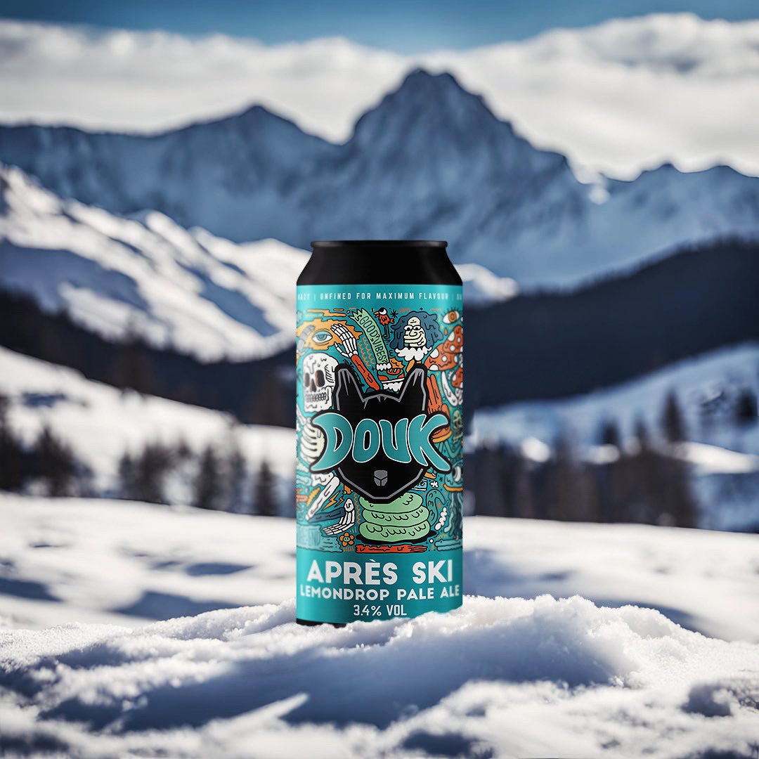 ⛷️❄️ Après Ski - the perfect drink after a day on the slopes or at the office A collaborative masterpiece from Mad Squirrel and Douk Snow. This low-ABV pale ale is golden, and unfolds with a burst of citrus, courtesy of the Lemondrop hops. Buy online: madsquirrelbrew.co.uk/products/apres…