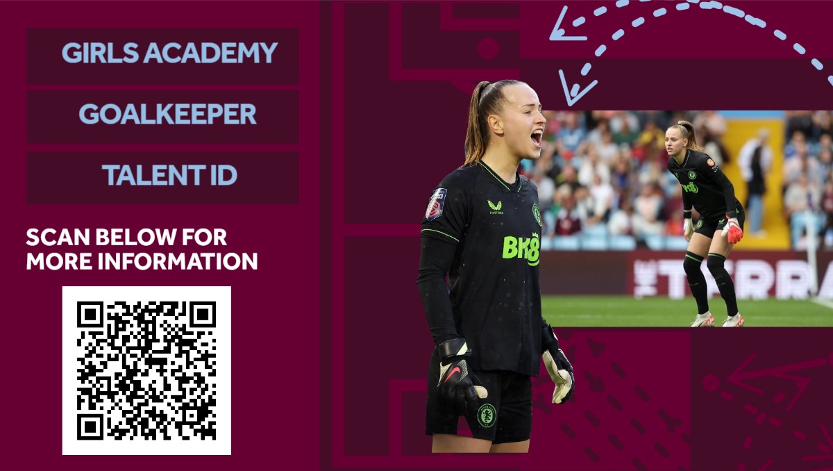 AVWFCOfficial's tweet photo. Scan the QR code below for more information on our next Girls Academy Goalkeeper Talent ID event! 🧤 https://t.co/52IQe5aMGE