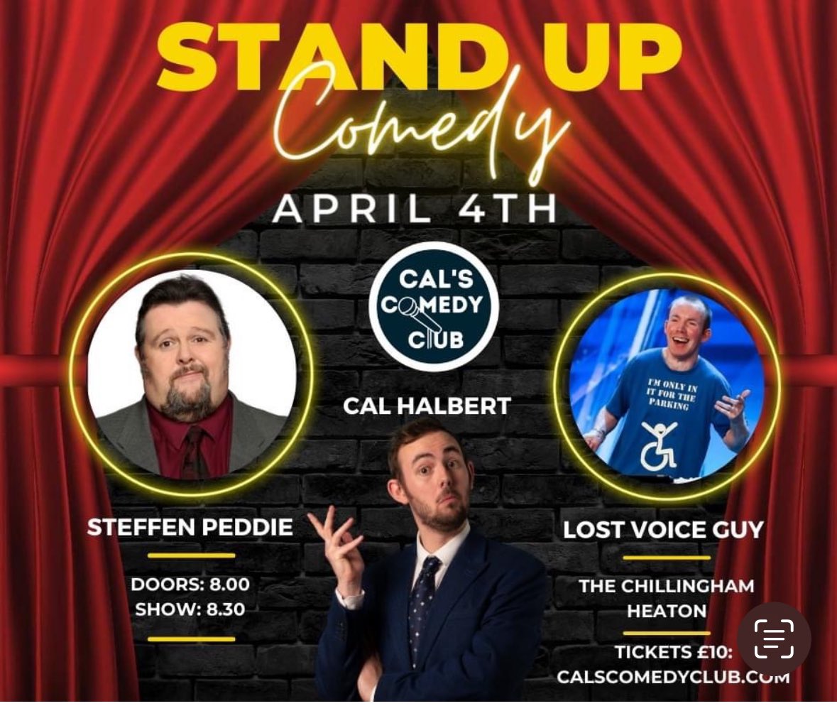 Tonight at The Chilli! @Geordie_Comic and @LostVoiceGuy top a tail with h support from Kelly Rickard! Tix - calscomedyclub.com