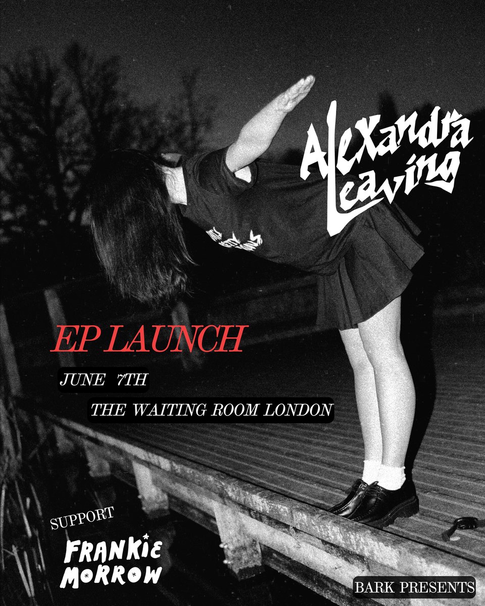 Big announcement! Thrilled to be hosting @leavingalex's EP launch at @WaitingRoomN16, Fri 7th June. Super excited for the record which is released 29/05. The launch party will be a blast, with the fabulous @frankiemorrow_ in support. Tickets are on DICE - link.dice.fm/l50a72fd48b1