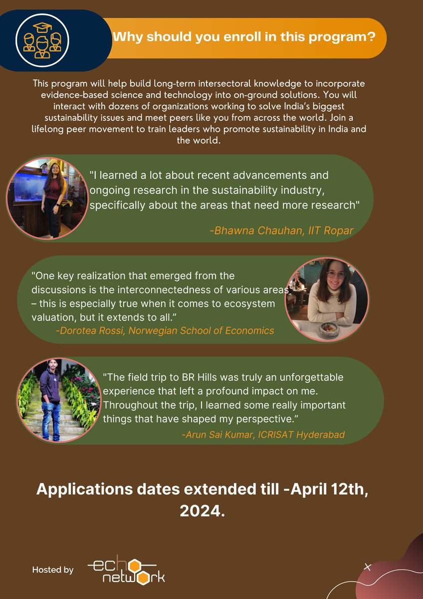 We are excited to announce that due to overwhelming queries & requests our #SAGE Senior Ambassadors program application's last date is extended till Friday 12th April. This will be a 12-week hybrid course with Indian & int'l #students. Know more: shorturl.at/fwFJL