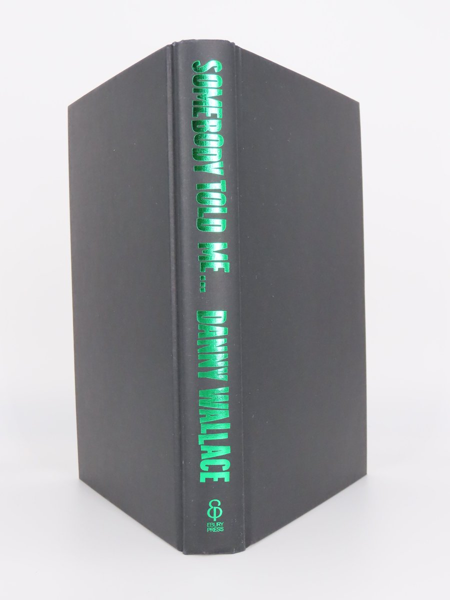 I got my first proper hardback copy of #SomebodyToldMe today -- I love finding out what colour the foil underneath is. You have to stop me doing it in bookshops. Love this one.