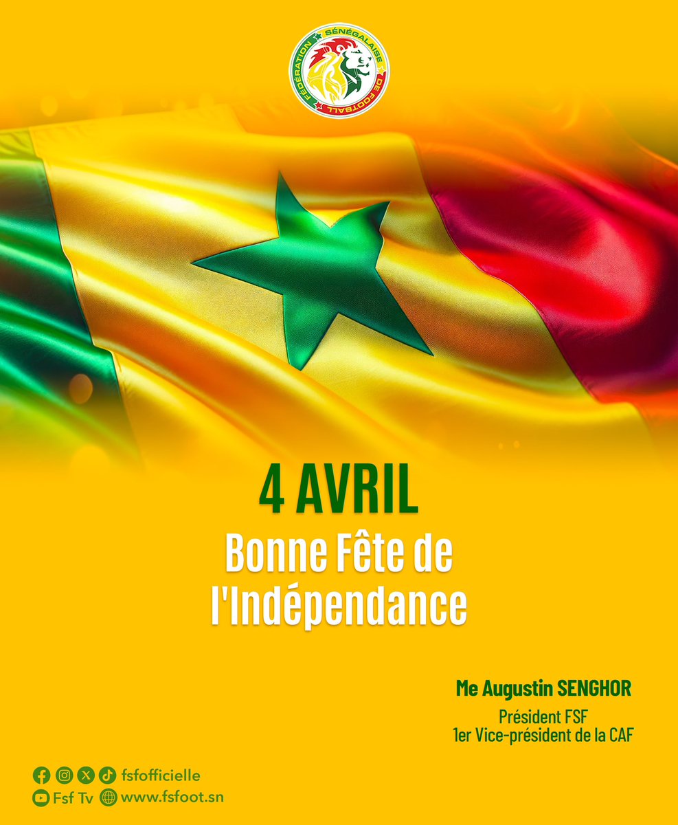 Bonne fête de l’indépendance au peuple sénégalais. #IndependanceDay 🇸🇳♥️