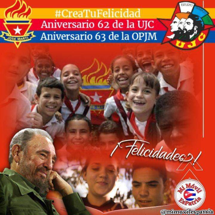 ebenezercastill's tweet photo. ¡La patria os contempla orgullosa! Muchas felicidades #4Abril #63OPJM
#62UJC
#ProvinciaGranma
#CulturaGranma https://t.co/GOUknwjbri
