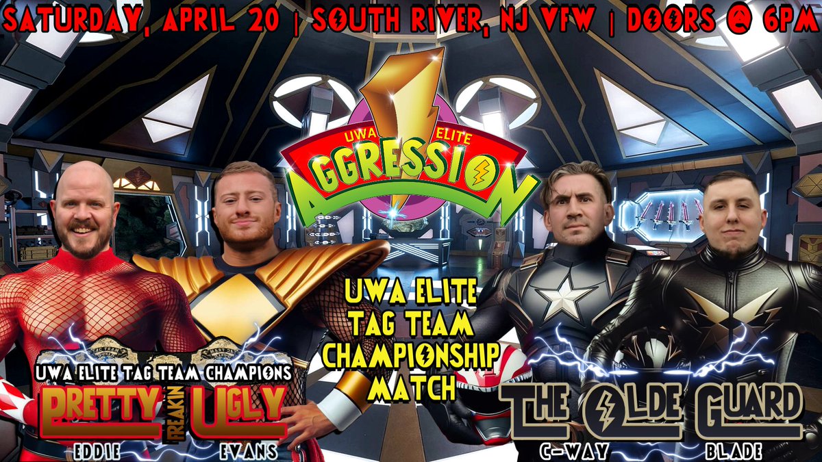 On April 20th at #Aggression, Pretty Freakin' Ugly will defend the UWA Elite Tag Team Championships against arguably the greatest tag team in UWA Elite history... Mike C-Way and TJ Blade of The Olde Guard! Will Pretty Freakin' Ugly pick up their biggest win to date as Champions?…