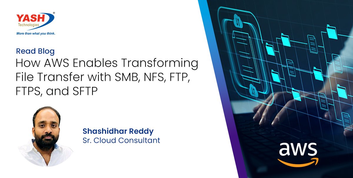 YASH_Tech's tweet image. In this latest blog post hubs.la/Q02rPgzc0 , Shashidhar explores the intricacies of AWS File Gateway, shedding light on its seamless integration with critical protocols. 
#FTP #SFTP #AWS #Blogpost #AWSFileGateway @AWS @AWS_Partners
