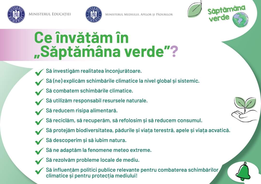 ‼️  Cele 100 de milioane de lei pentru Programul #SaptamanaVerde pot fi accesate prin intermediul Ministerului Educației
🟩 Astăzi, a fost adoptată în ședința de #Guvern, Hotărârea pentru aprobarea finanțării din Fondul pentru mediu a Programului ”Săptămâna verde”.