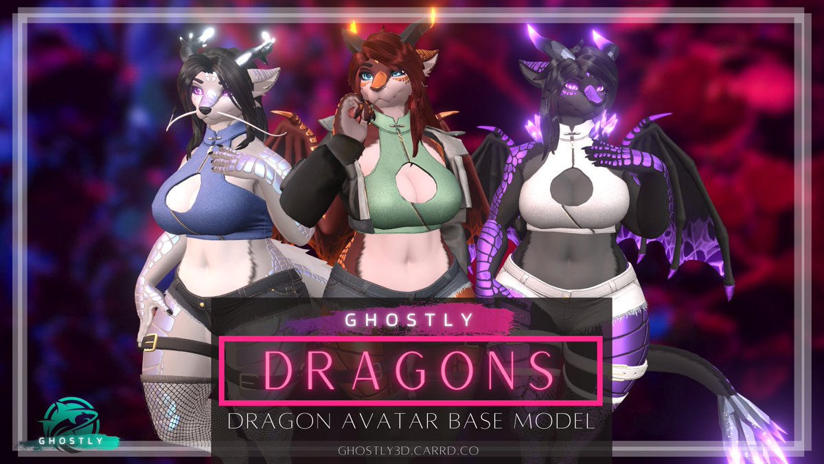 ◈G H O S T L Y   D R A G O N S   R E L E A S E◈  

May I present the new Ghostly Dragons avatar for VRChat! The base model comes with a wide variety of customization options to build our dragon!
Happy Year of the Dragon everyone!🐉🧧

Links below ⬇️⬇️⬇️