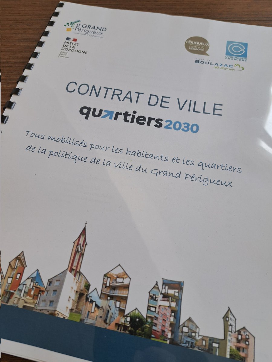 Signature hier du contrat de ville du Grand Périgueux. La justice aussi a un rôle à jouer pour améliorer les conditions de vie dans les quartiers et renforcer la cohésion urbaine.