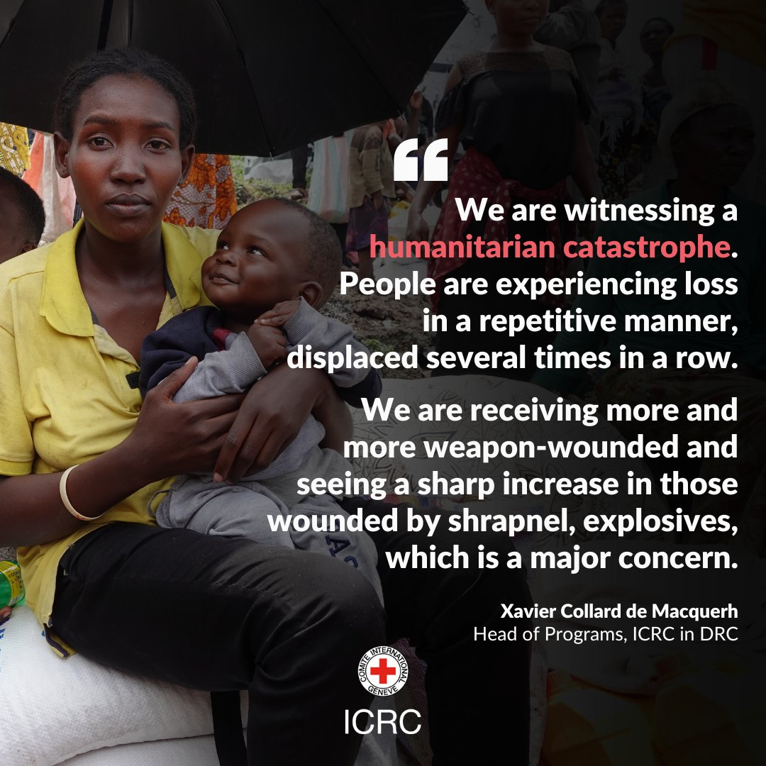'We are witnessing a humanitarian catastrophe. People are repetitively experiencing loss, displaced several times in a row.' Xavier Collard de Macquerh on the current situation in #DRCongo shares via @ABC 👉🏾 ms.spr.ly/6019cLnQ3