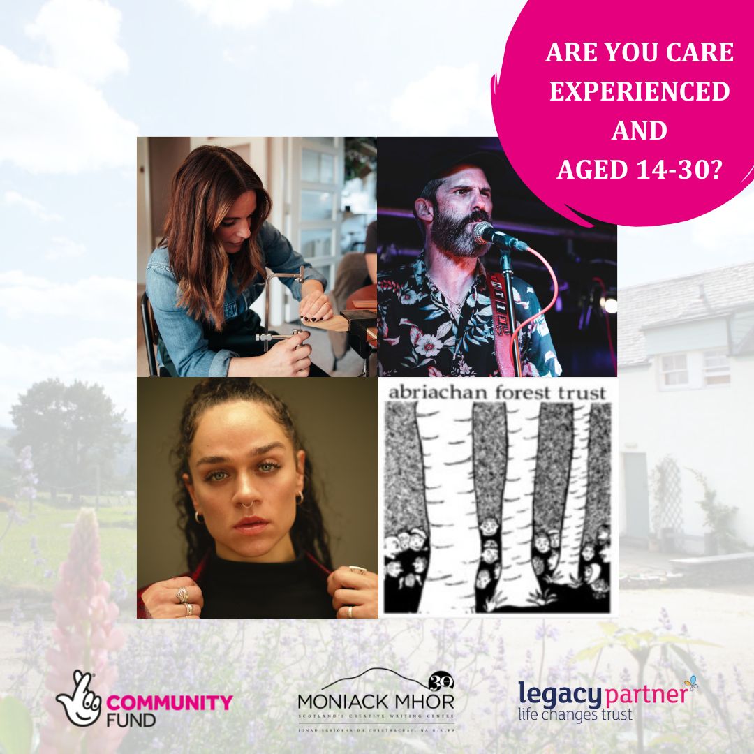 Join us for Creative Open Days! We are hosting single days of activity for care experienced young people to see what we do at Creativity and Care. This is a very relaxed opportunity to experience our residential setting, and enjoy a day working alongside professional artists.