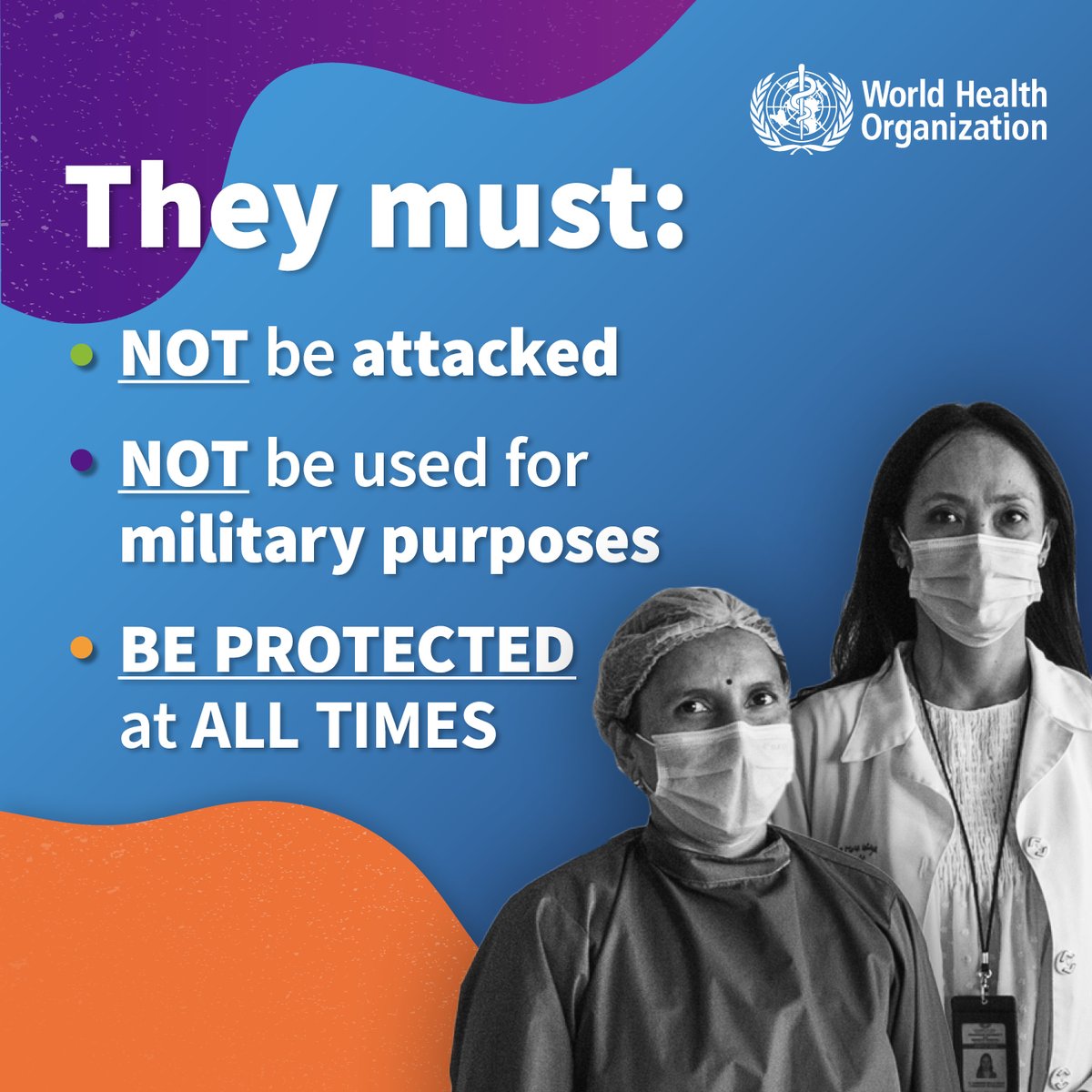 Countries at war & conflict account for over: ➡️ 70% of cases of cholera, measles and meningitis ➡️ 60% of preventable maternal deaths ➡️ 50% of deaths in children under 5 ➡️ 40% of infant deaths During war or peace, you have a fundamental right to health! #MyHealthMyRight